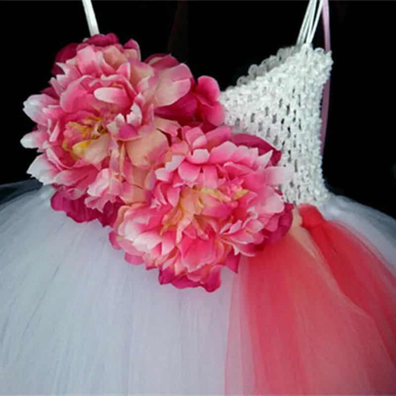 Wedding Flower Girl Dresses Tulle Party Kids Floral Princess Tutu Dress Photography Theme Children Clothing | Детская одежда и