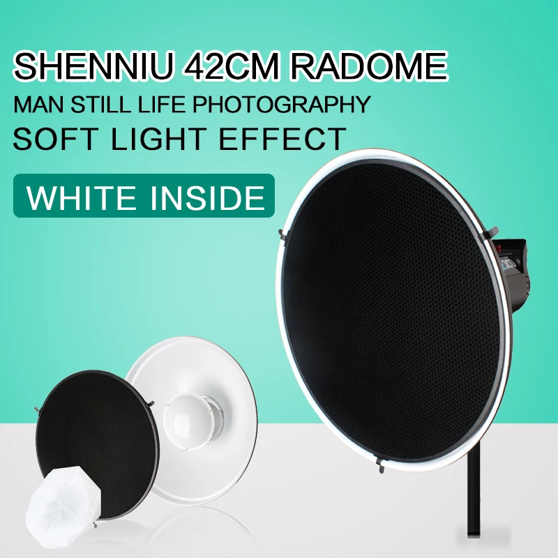 Godox Beauty Dish белый/серебристый 42 см 16 &quotсотовая сетка Bowens Mount Diffuser для вспышки
