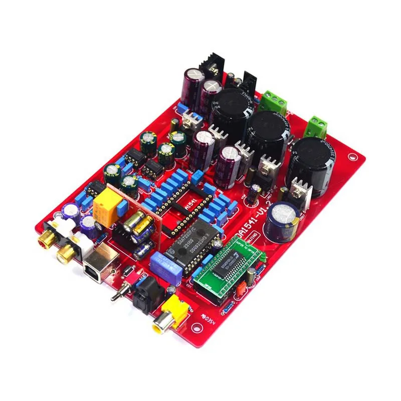 CS8412 + NE5534 YJ00122 TDA1541 волоконный коаксиальный декодер DAC плата для hifi усилителя (с USB