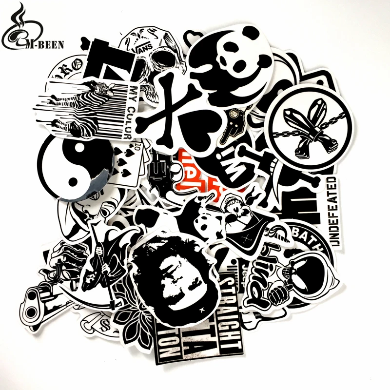 Наклейки крутые прозрачные 45 шт./лот панда клоун для чемоданов ноутбуков