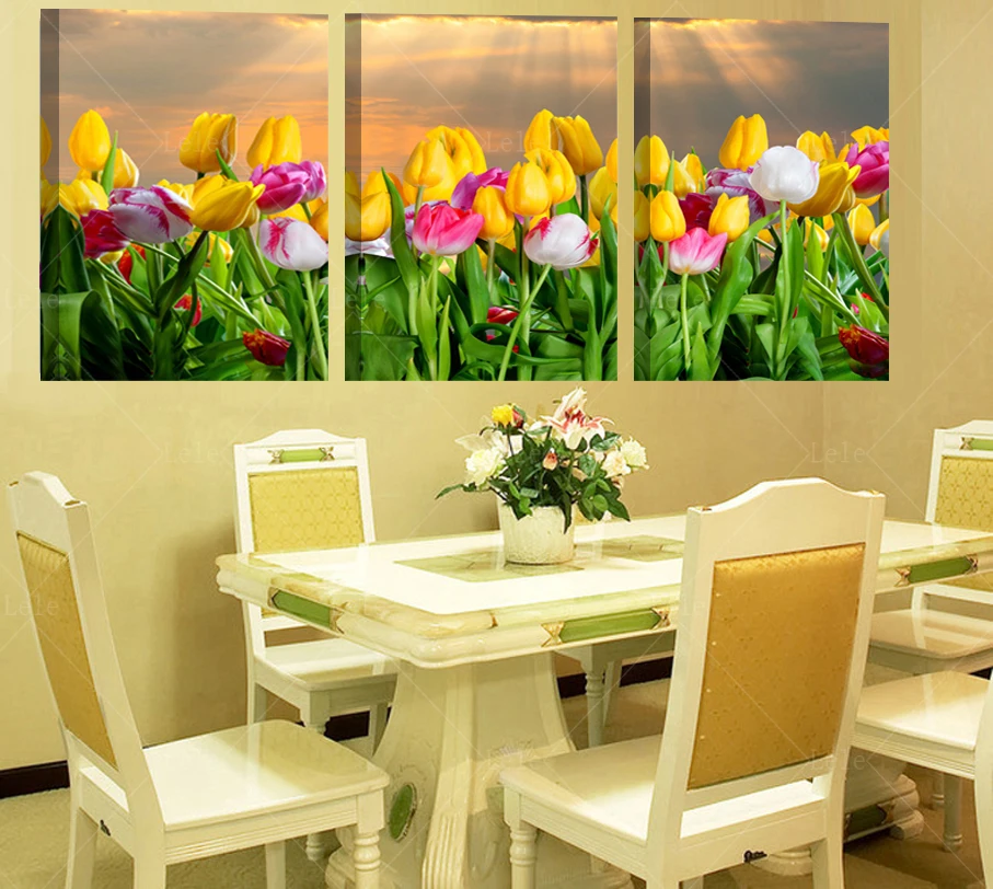 5D алмазная живопись сделай сам цветок тюльпана полноразмерная Алмазная вышивка