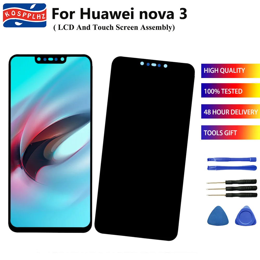 Оригинальный ЖК дисплей для HUAWEI Nova 3 с сенсорным экраном в сборе Nova3 3i PAR LX1 LX9