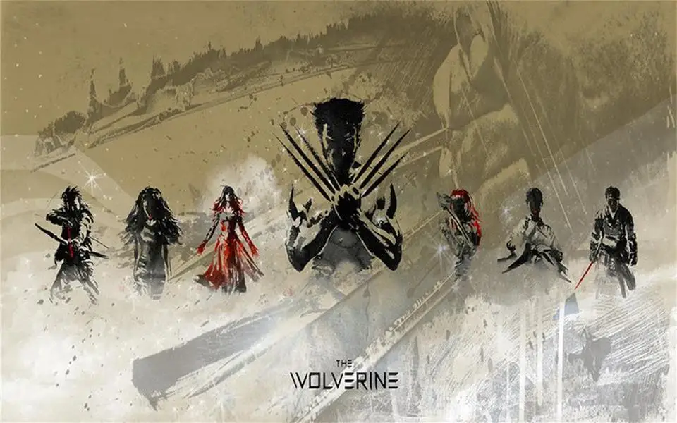 Пользовательские 3D фото обои комната Фреска Чернила Китай Ветер король конг волк