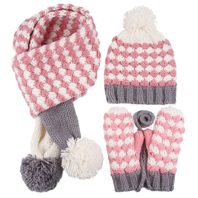 CIVICHIC милые комплекты теплой одежды женская вязаная шапка и шарф перчатки