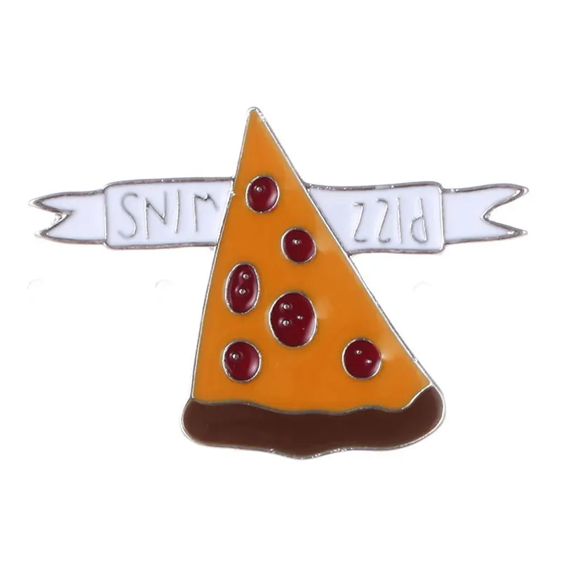 Милые эмалированные булавки для пиццы/кактуса/мороженого/груши воротника женщин
