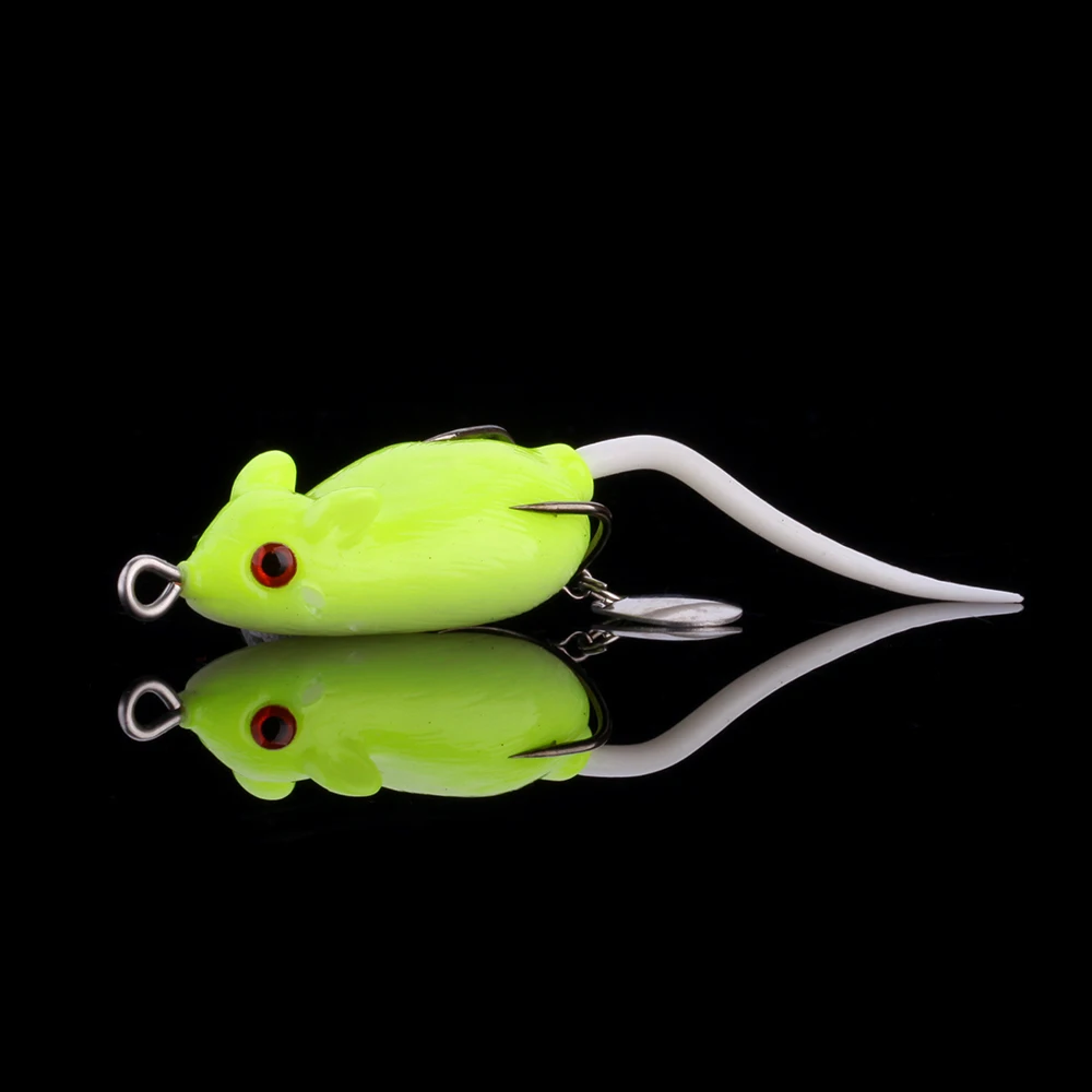 Walk Fish Мягкая приманка в виде мыши с объемными глазами искусственная для рыбной