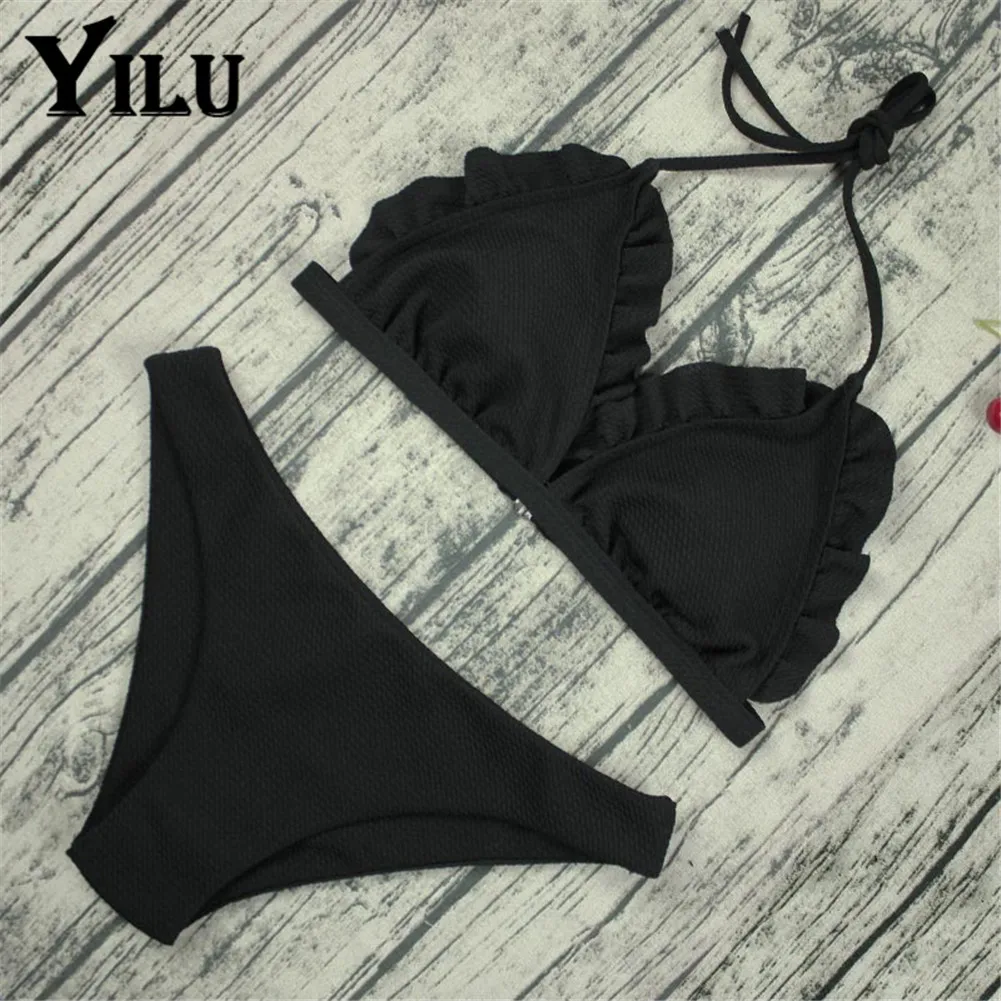 Yilu новые Для женщин Треугольники граничит бикини Наборы для ухода за кожей