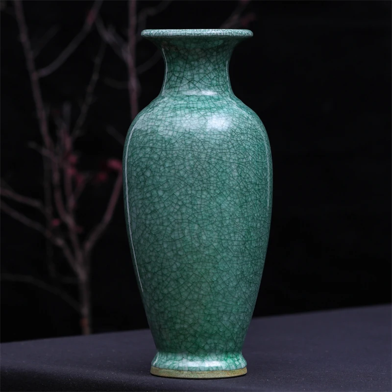 Фарфоровая Ваза с эффектом трещин и глазурью от Jun современные классические