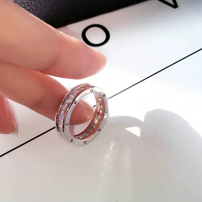 Кольцо женское NAWEILY золотистое/серебристое с фианитами | Украшения и аксессуары