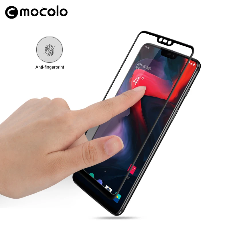 Mocolo 5D изогнутое полностью клеевое премиум стекло для OnePlus 6 полное покрытие
