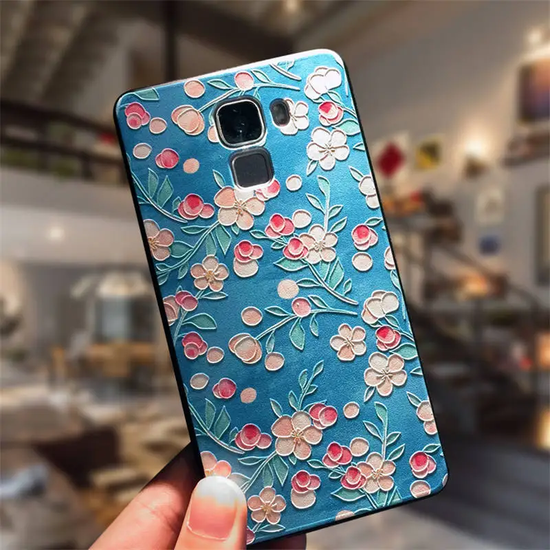 NO 9 Чехол для huawei Honor 7, Fundas, рельефный рисунок, Премиум, мягкий, ТПУ, капа, задняя крышка, чехол для мобильного телефона, бампер, 5,2 дюймов, Coque Fundas - Цвет: NO 9