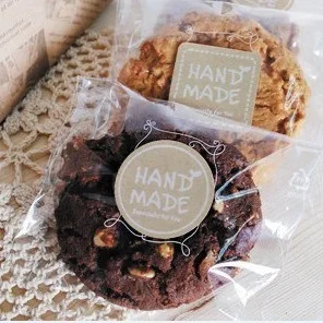 120Pcs 2019 Hot Sale Hand Made Circle Handmade Cake Packaging Sealing Label Kraft Sticker Baking DIY Gift Round Stickers | Дом и сад