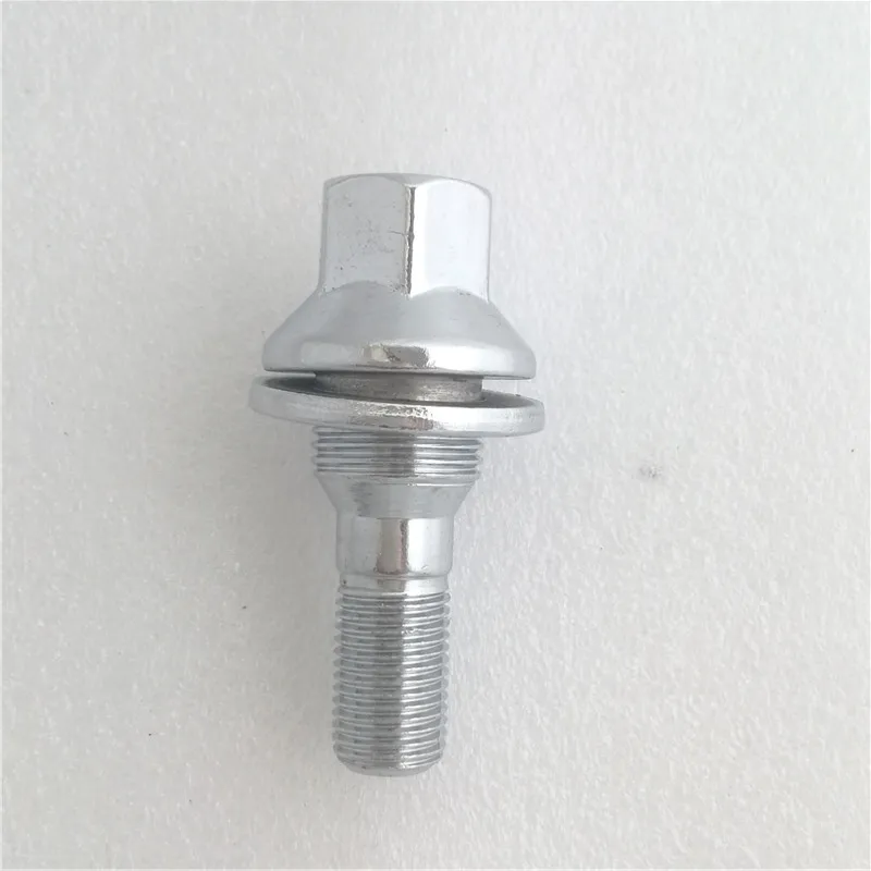 M12 x 1,25 59 мм болт для peugeot 1007 206 207 307 308 406 407 607 Citroen C5 C4L колесных болтов винтов шины винт для шин плоское сиденье - Название цвета: Chroming