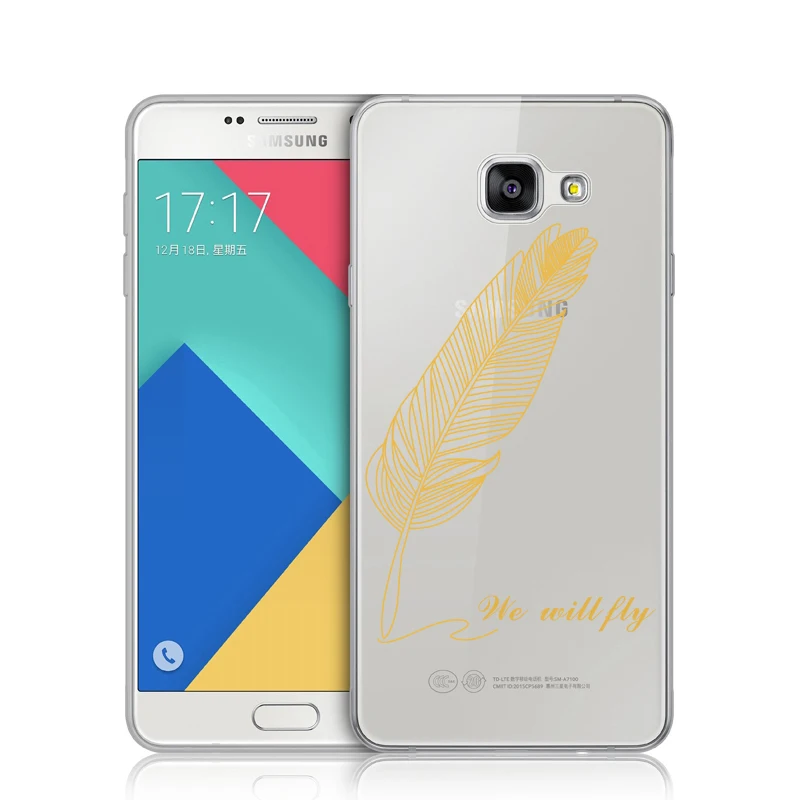 Роскошные гусиное перо Drop зеркало мягкий чехол для телефона Samsung Galaxy A5 A7 J5 J7 A6 A8 2017