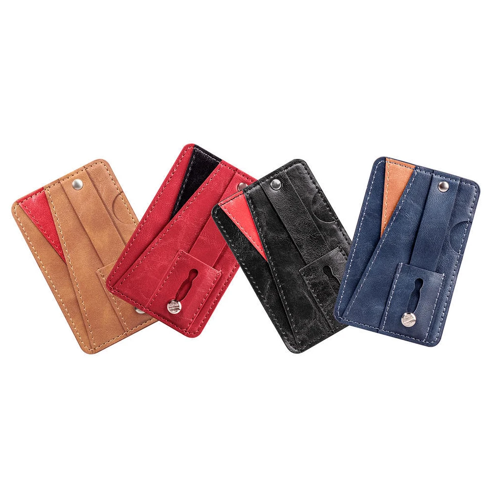 Чехол Кошелек для телефона из искусственной кожи с отделением карт компактный