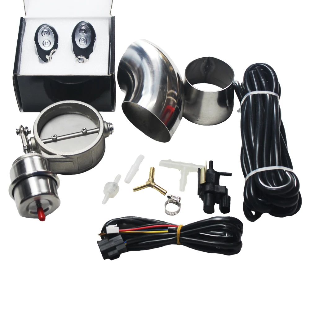 Универсальный Электрический Выпускной вырез из нержавеющей стали с пультом