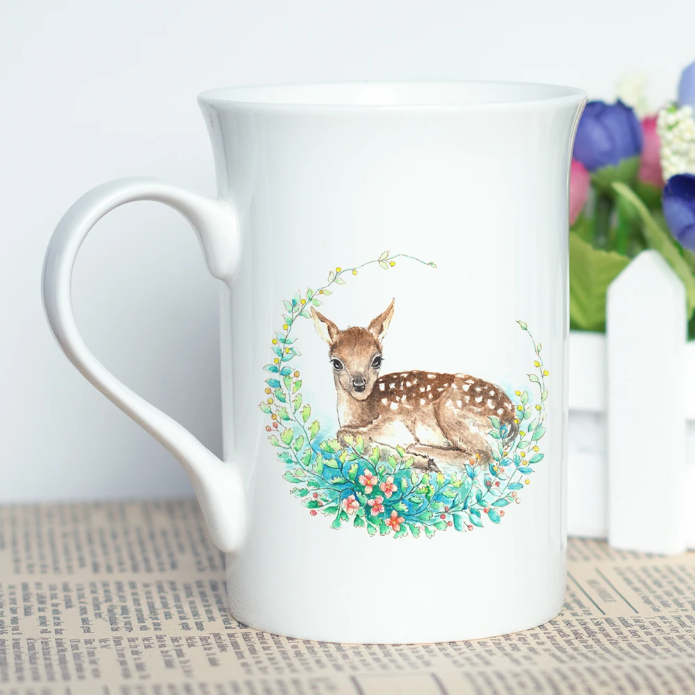 Уникальный дизайн костяные КИТАЙСКИЕ чашки с животными и цветочным принтом 10