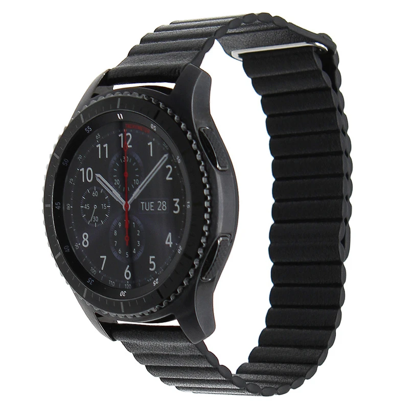 22 мм ремешок для часов из натуральной кожи с магнитной застежкой Samsung Gear S3 Classic