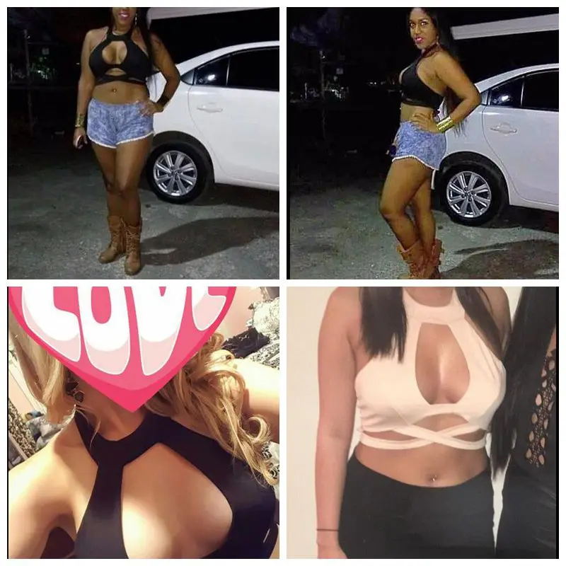 Бесплатная доставка Ocstrade 2017 Лето Новая мода Топ и юбка наборы черный вырез Bodycon