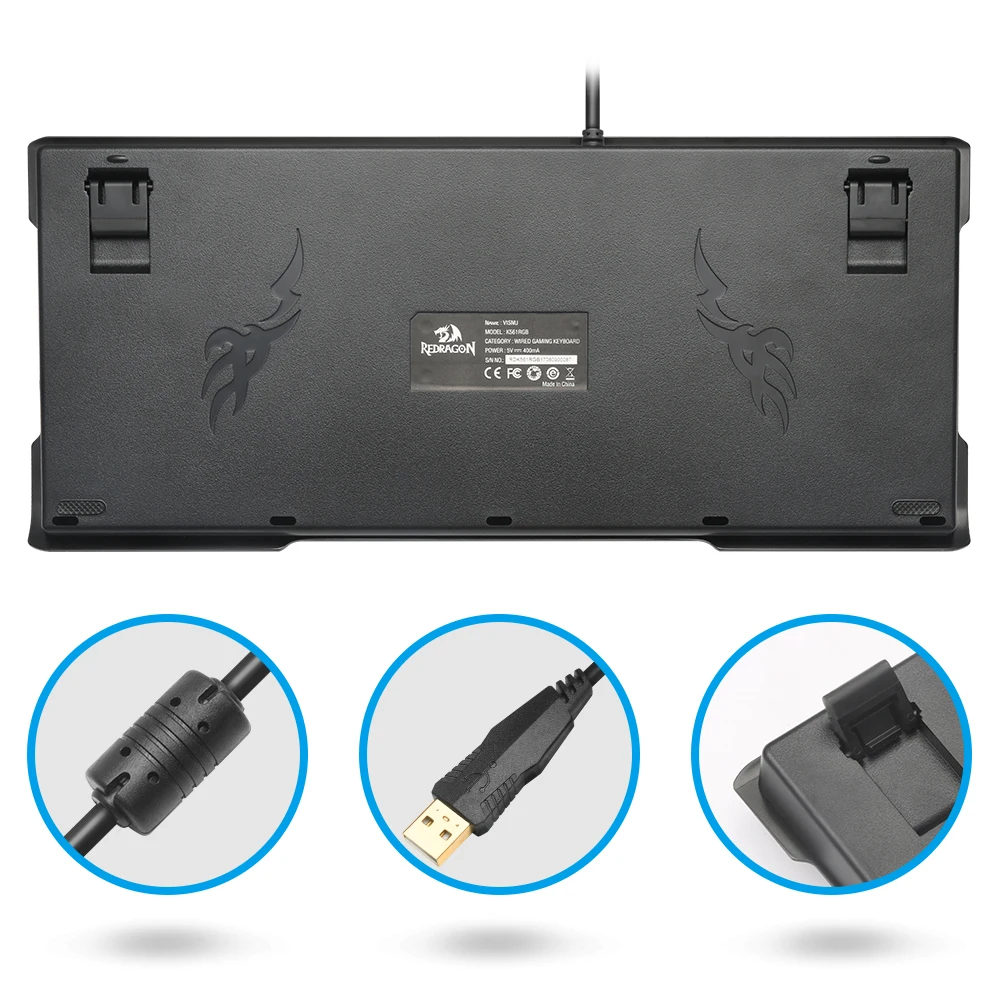 Механическая клавиатура Redragon K561 TKL игровая с RGB светодиодный светкой и