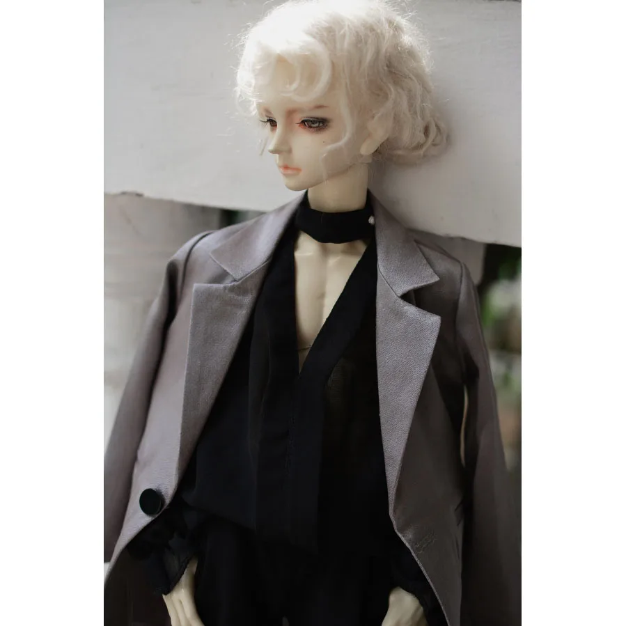 BJD черная шифоновая рубашка верхняя одежда в стиле ретро для 1/4 1/3 SD17 70 см 17 &quot24&quot