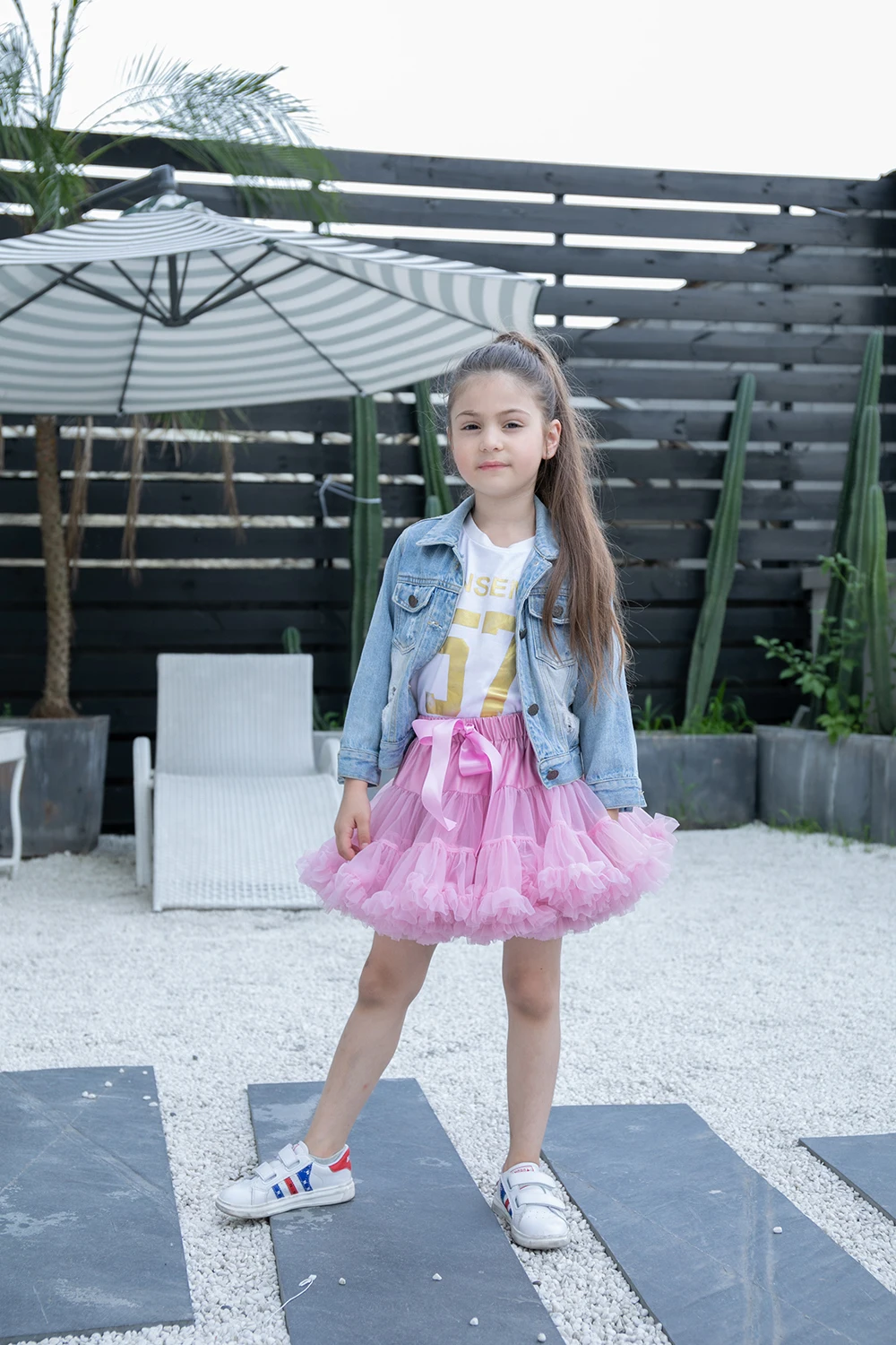 Бесплатная доставка юбка для девочек очень пышные детские мягкие балетные