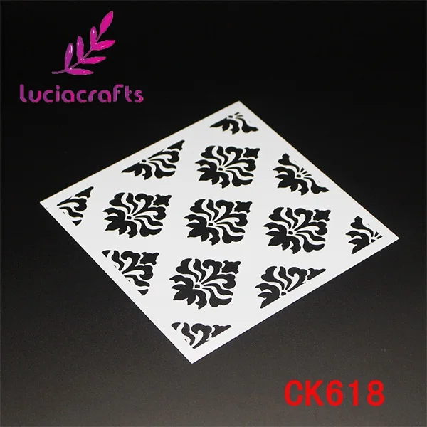 Lucia craft 1 шт. цветок Многослойные трафареты для стены краски Скрапбукинг штамповка тиснение бумажные карты I0512 - Цвет: Style 13  130x130mm