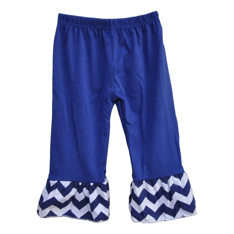 Детская одежда из хлопка с оборками и шевроном P003|chevron pant|cotton childrenruffle pants |