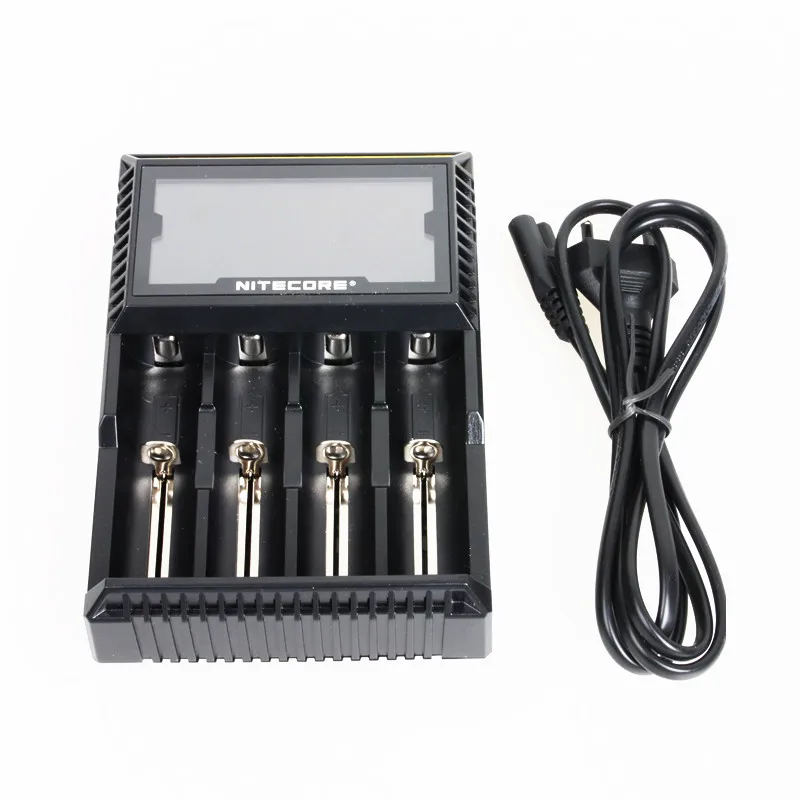 100% оригинал Nitecore D4 Digicharger LCD интеллектуальная схема Global Insurance Li Ion 18650 14500 16340 26650