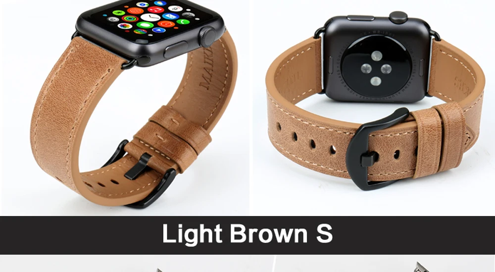 Браслеты MAIKES для часов iwatch 42 мм 38 мм ремешок для часов для Apple Watch 4 ремешок 44 мм 40 мм натуральная коровья кожа аксессуары для часов