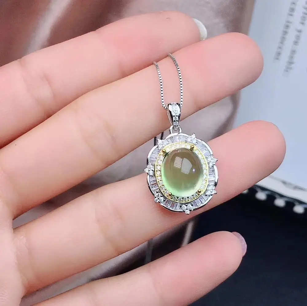 Кольцо и ожерелье из натурального драгоценного камня серебро 925 пробы | Украшения