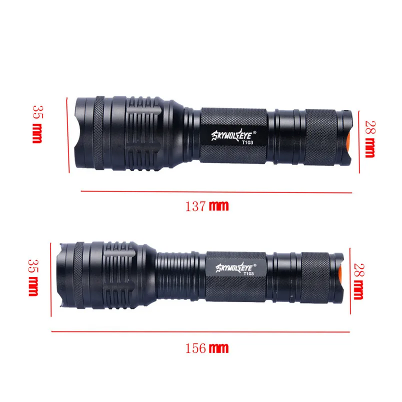Новейший XML T6 светодиодный фонарь с масштабированием 5 режимов полицейский