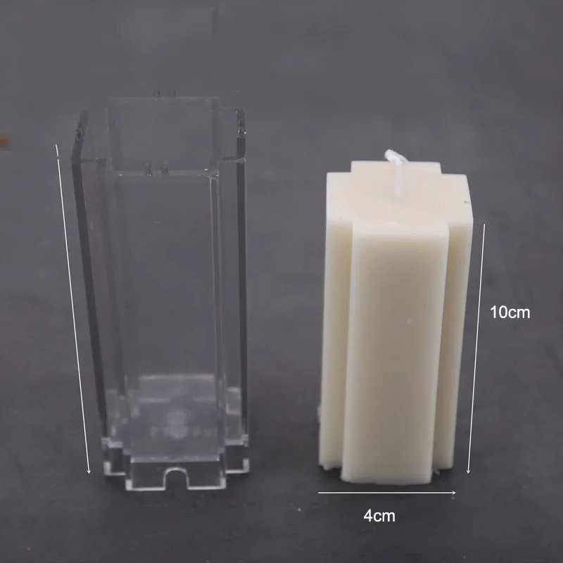 Свеча сделай сам Форма Акриловая Прозрачная форма ароматерапия квадратная