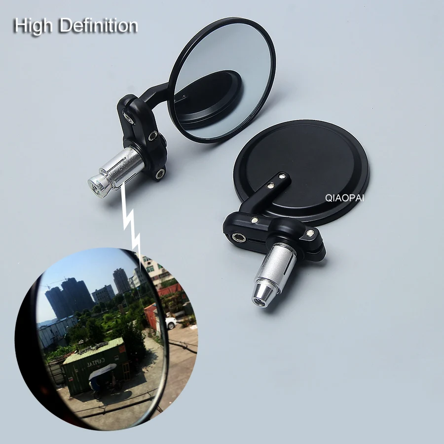 Универсальное зеркало заднего вида для мотоцикла и скутера 3 &quotкруглые 7/8&quot