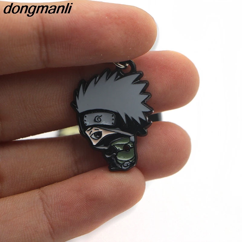 P1314 Dongmanli аниме мультфильм аниме Наруто автомобильный брелок очаровательный сотовый телефон ремень аксессуары цепочка для ключей из металлического сплава детские подарки