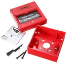 Высококачественное пластиковое разбитое стекло аварийный выход спасательный переключатель кнопка пожарной сигнализации безопасность дома красный