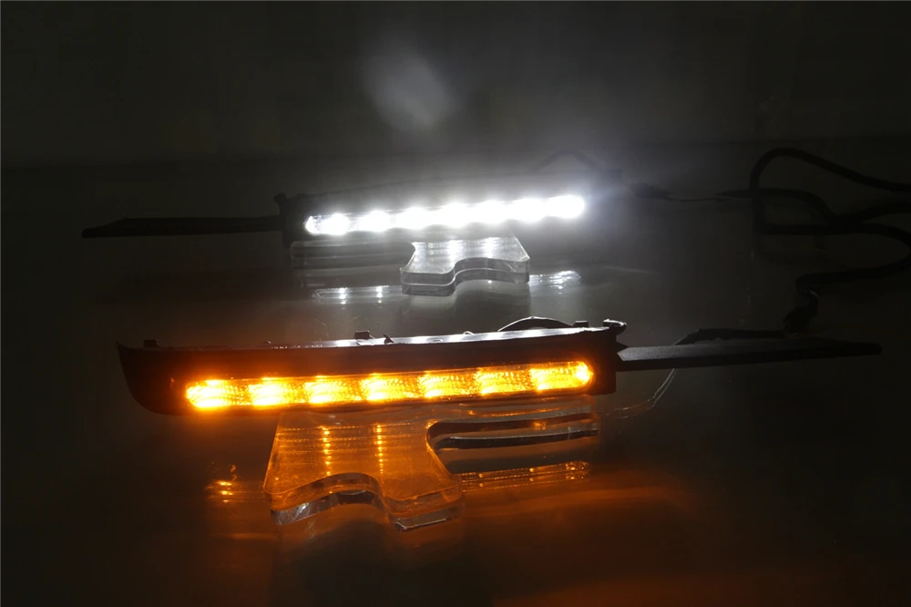 Cscsnl 1 пара DRL для Toyota MARK X REIZ 2004 2005 2006 2007 2008 2009 светодиодный DRL Дневной светильник с поворотник противотуманных фар