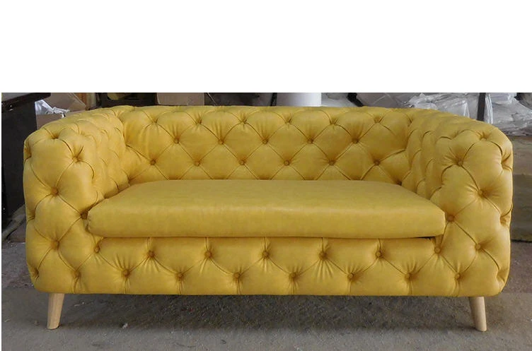 

Комплект диванов из натуральной кожи для гостиной, современная мебель для дома, неоклассический диван, Большой Диван для chesterfield, 2 места