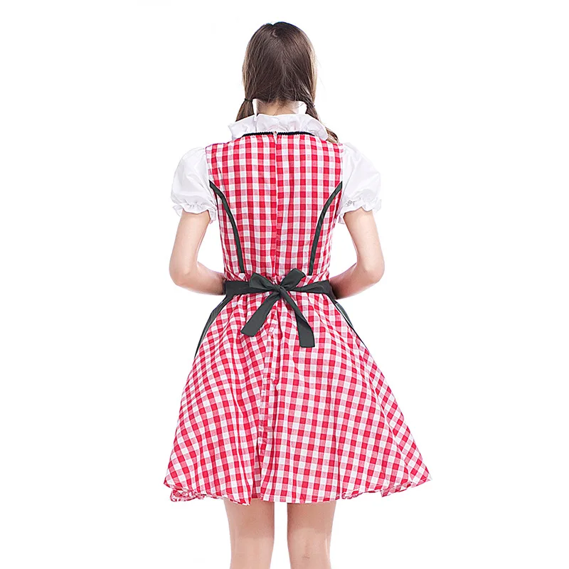 

Women Oktoberfest Dress German Bavarian Ethnic Trachten Beer Dirndl Costume