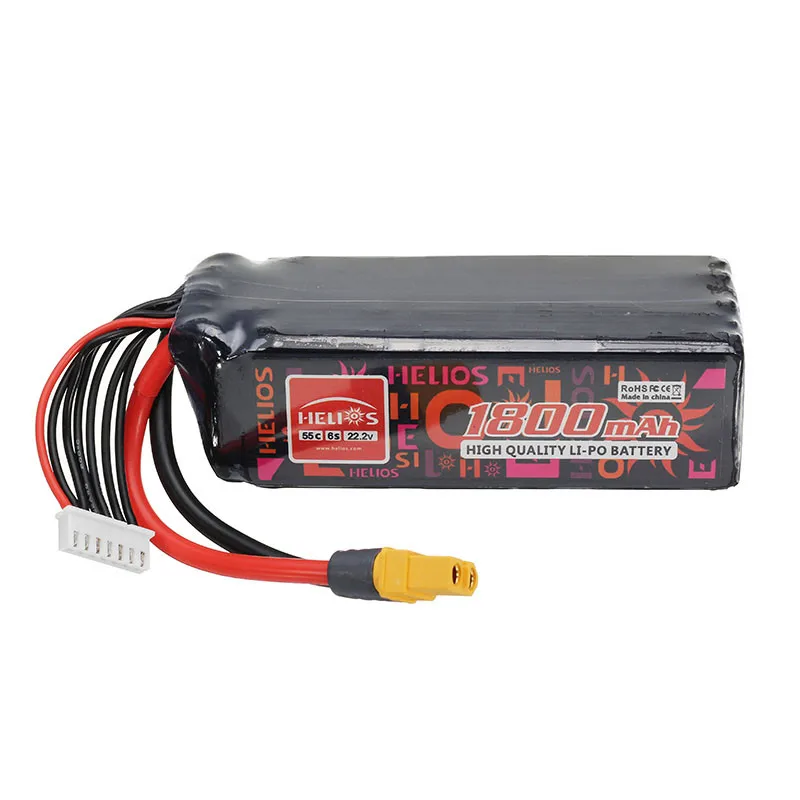 Высокое качество Helios 22 2 V 1800 mAh 6 S 55C XT60 Plug Липо Батарея для ALZRC дьявол 380 420 480 Align 470