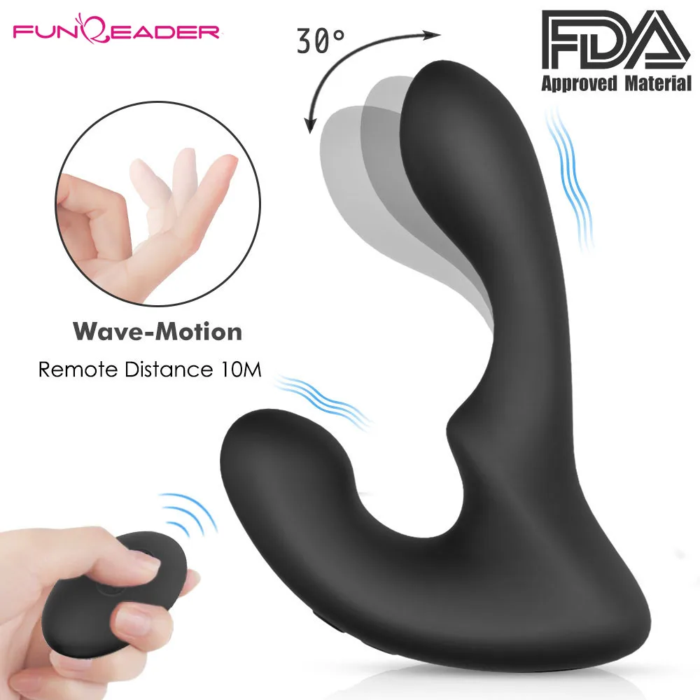 Remote Control Prostata Massage Anal Butt Plug Beads Penis Ring Sex Toys For Men G Spot Stimulator Vibrator for Women | Красота и