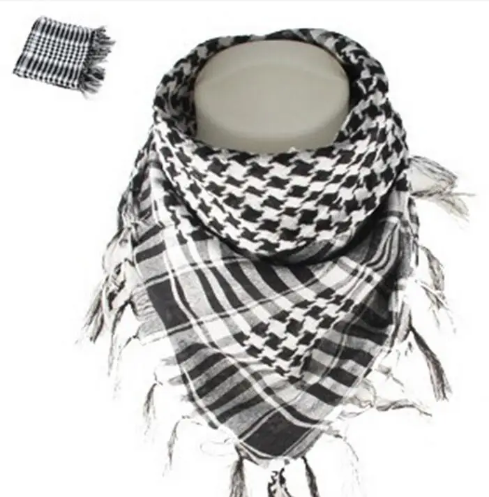 2016 Арабских Shemagh Keffiyeh Шарф Военная Тактическая Шарфы Утолщенной Мотобайк