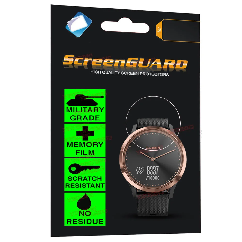 2 шт военный Невидимый передний экран пленка протектор экрана для Garmin VIVOMOVE HR