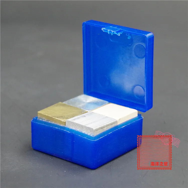 4 шт./компл. 2 см кубический блок из меди железа алюминия дерева одинакового объема