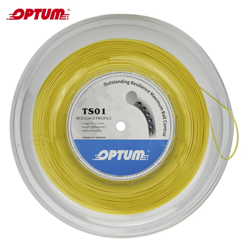 OPTUM шероховатые теннисные струны для ракеток полиэфирные Alu Power грубый 125 200