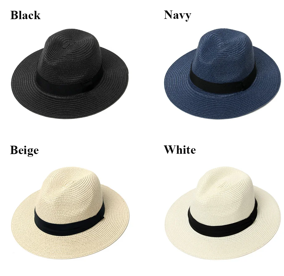 Шляпа женская летняя шляпа соломенная шляпа Панама Fedora пляжный отдых широкими полями козырек повседневное летние шля