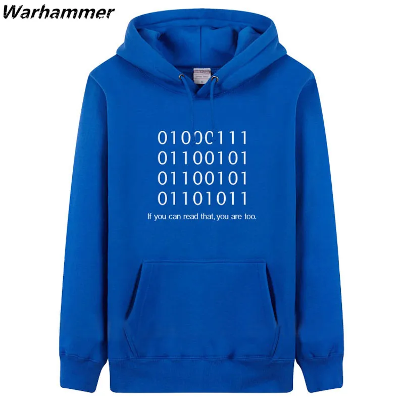 Geek Мужские кофты с капюшоном густой шерсти куртка DIY печати текста логотип Моды