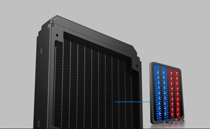 Цветной RGB цельный ПК кулер для воды радиатор 120 насос Комплект Однорядный тихий вентилятор Радиатор для Intel AMD cpu Радиатор
