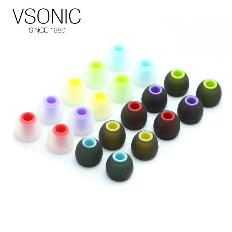 Оригинальный Цветной силиконовый чехол VSONIC для наушников вкладышей VSD1S GR07|case for