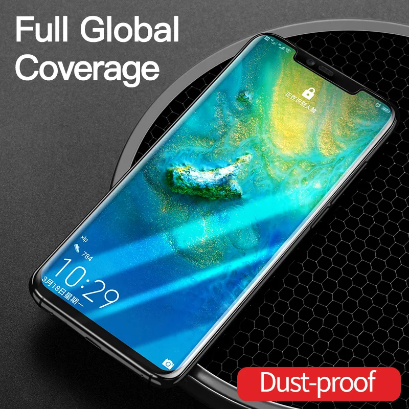 Msvii Glass For Huawei Mate 20 Pro Screen Protector Tempered Film 20X Curved Edge | Мобильные телефоны и аксессуары